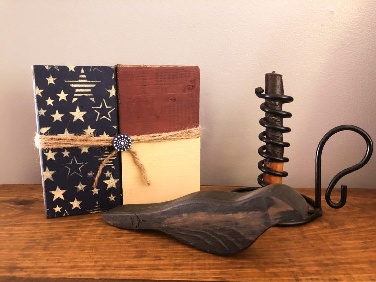 DIY Flag Shelf Sitter