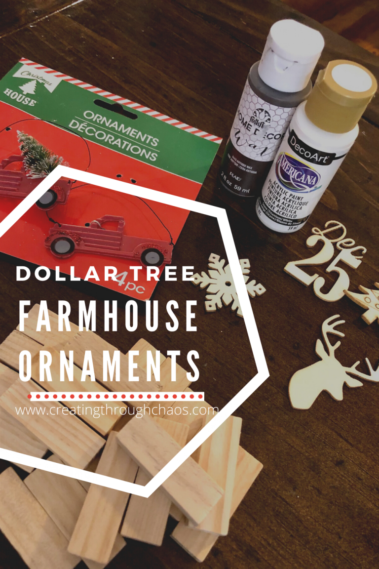 Dollar Tree Farmhouse Ornaments