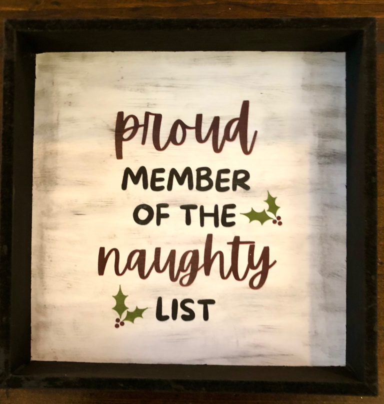 Naughty List Sign