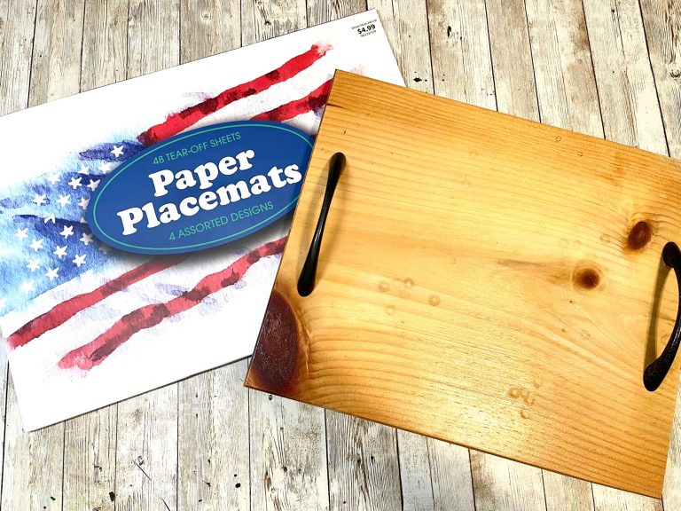 DIY Thrifted Flag Tray