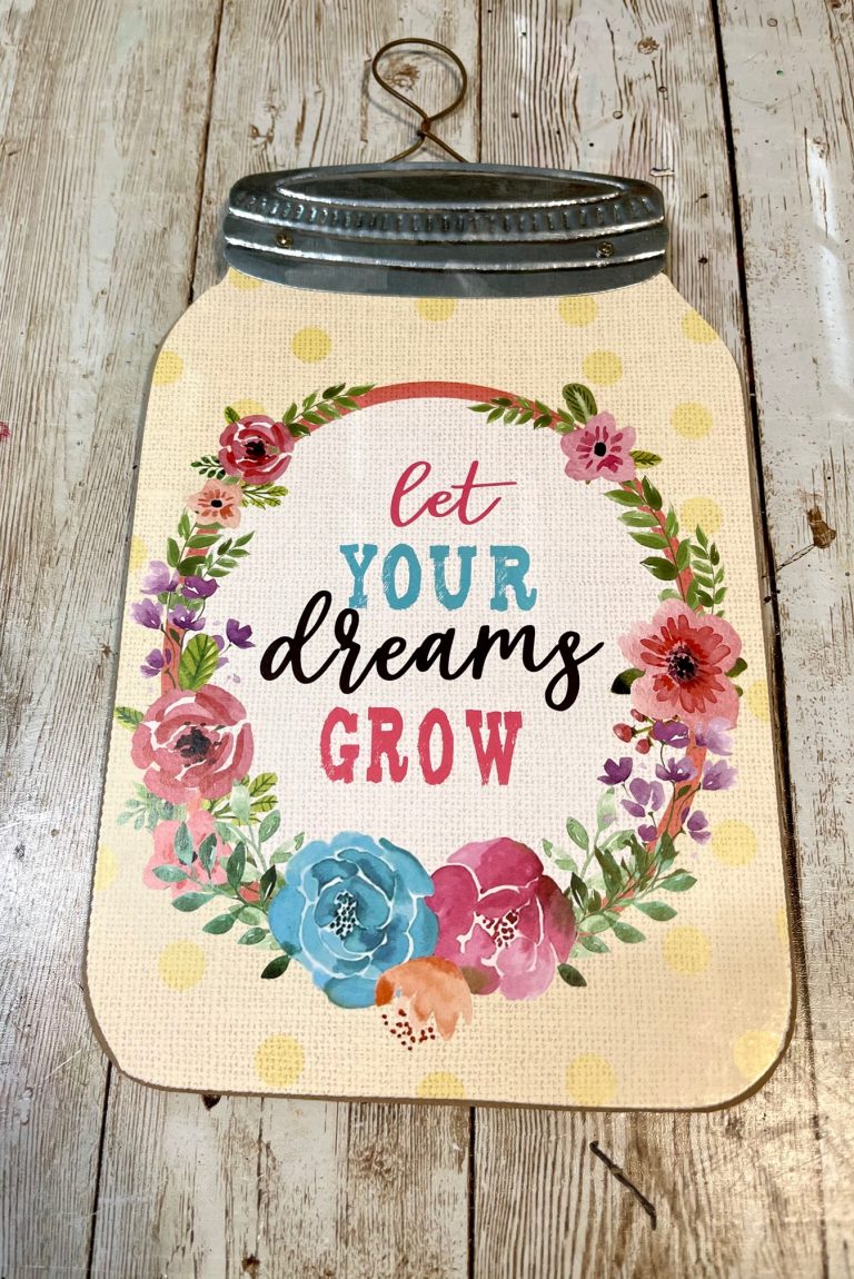 DIY Lemon Mason Jar Sign