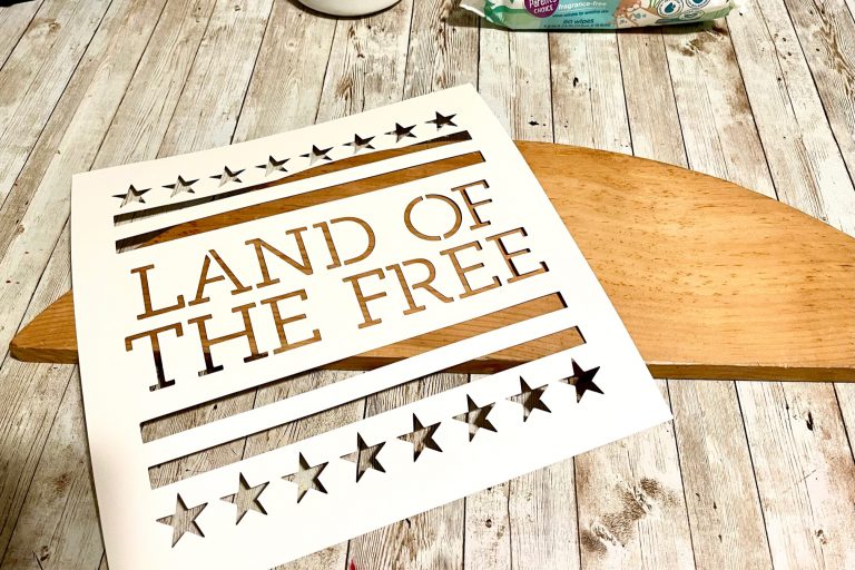 DIY Patriotic Door Topper