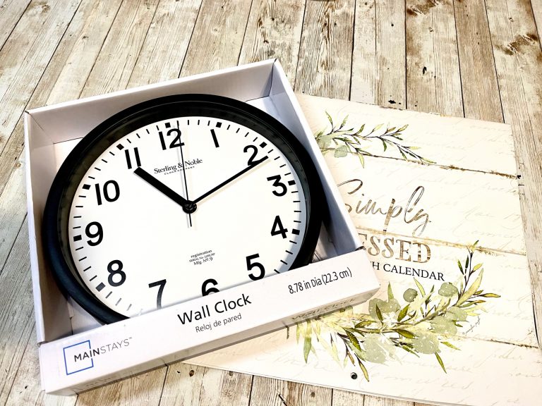 Dollar Tree Calendar Clock