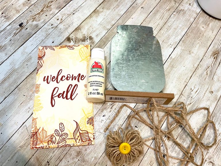 Dollar Tree Fall Mason Jar