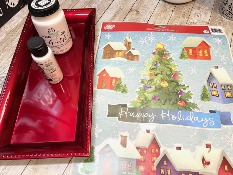 Dollar Tree Christmas Tray