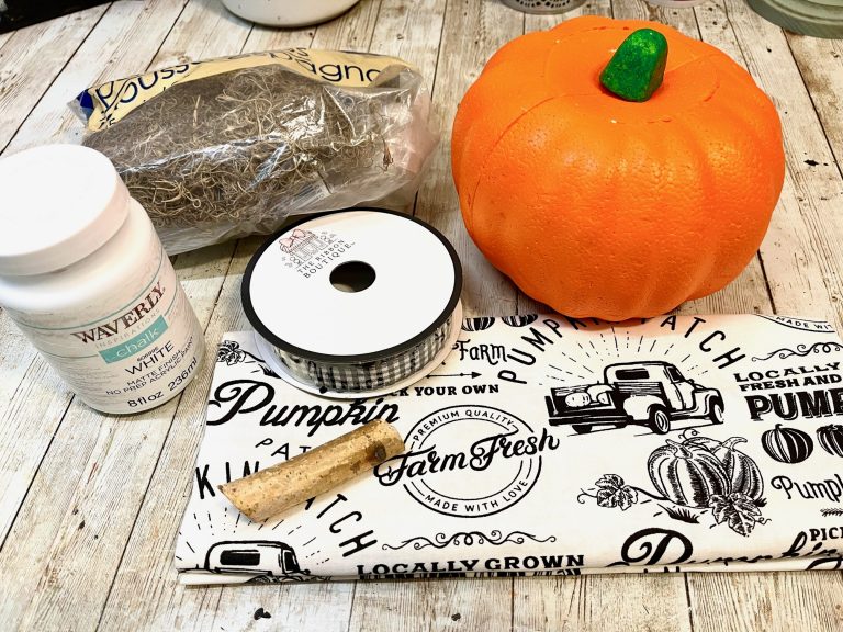 Dollar Tree Farmhouse Pumpkin