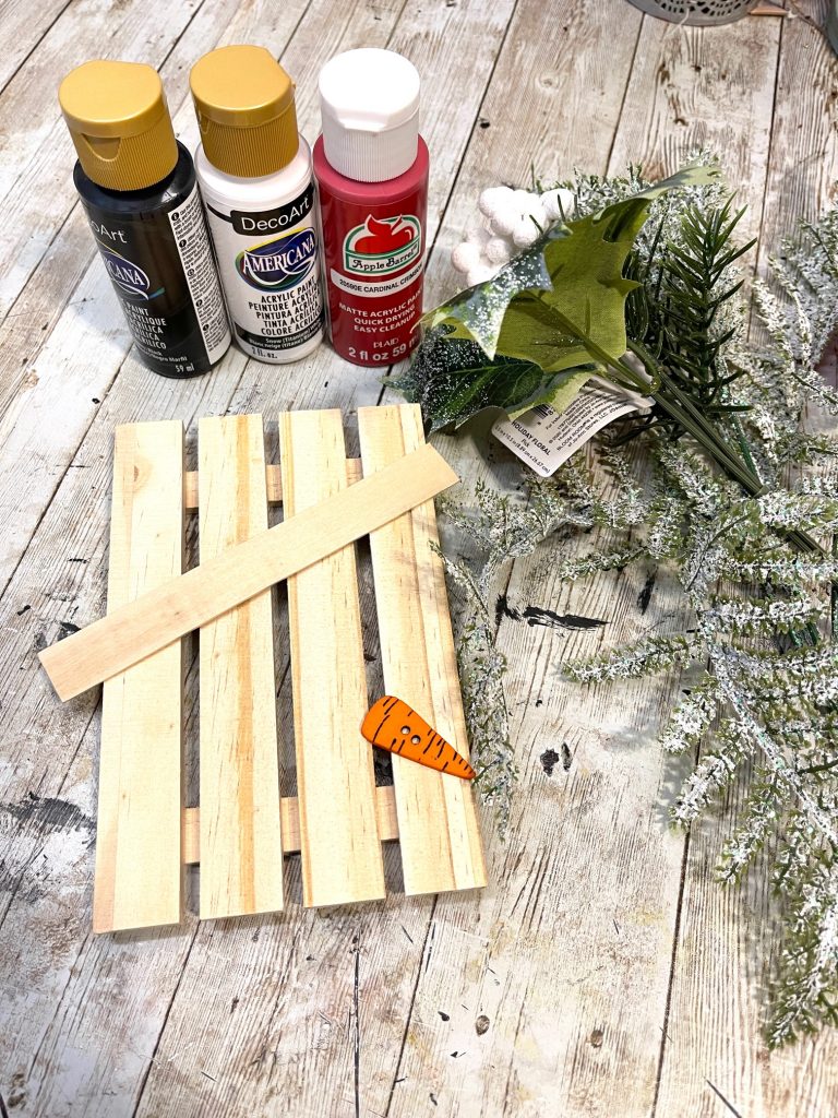 Dollar Tree Snowman Pallet