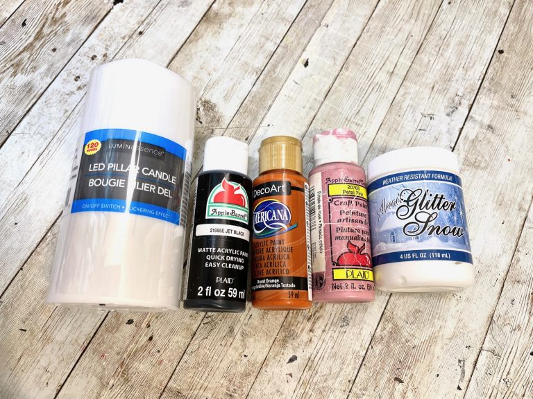 DIY Dollar Tree Snowman Candle