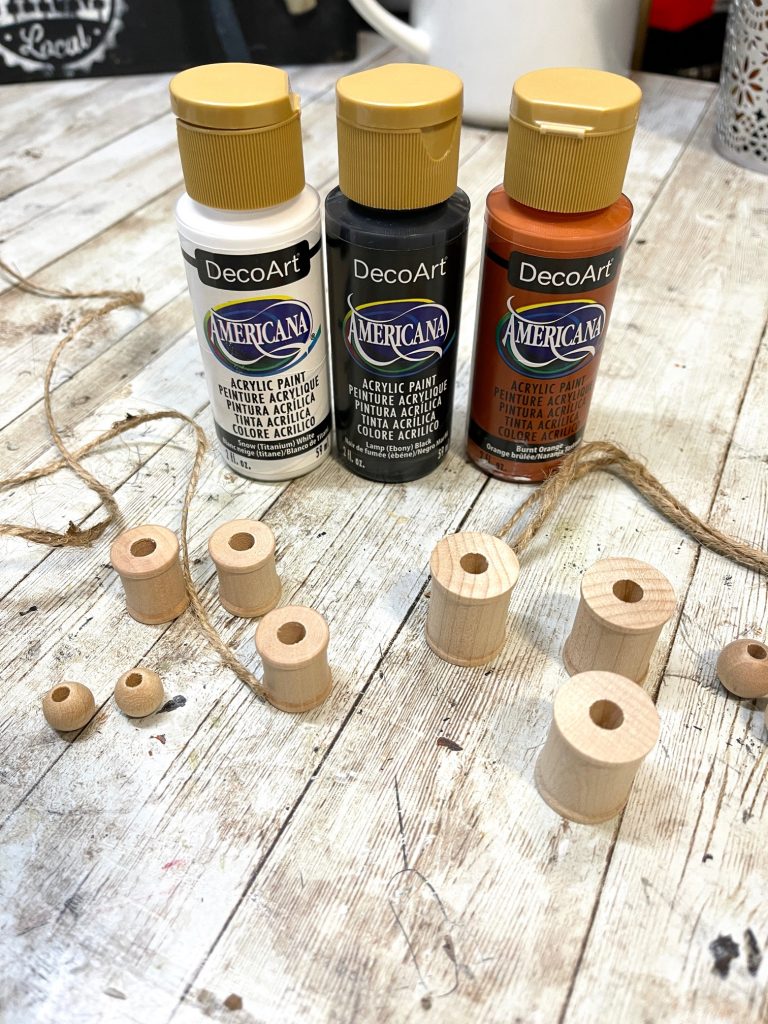 DIY Snowman Spool Ornaments