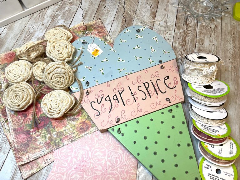 DIY Thrift Store Heart Makeover