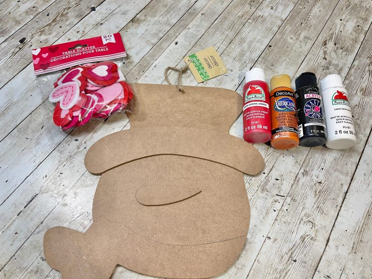 Dollar Tree Valentine Snowman