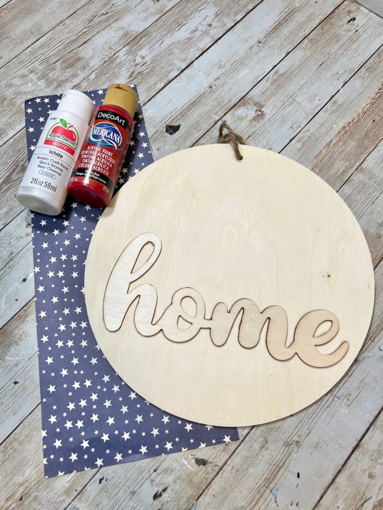 Dollar Tree Patriotic Hanger