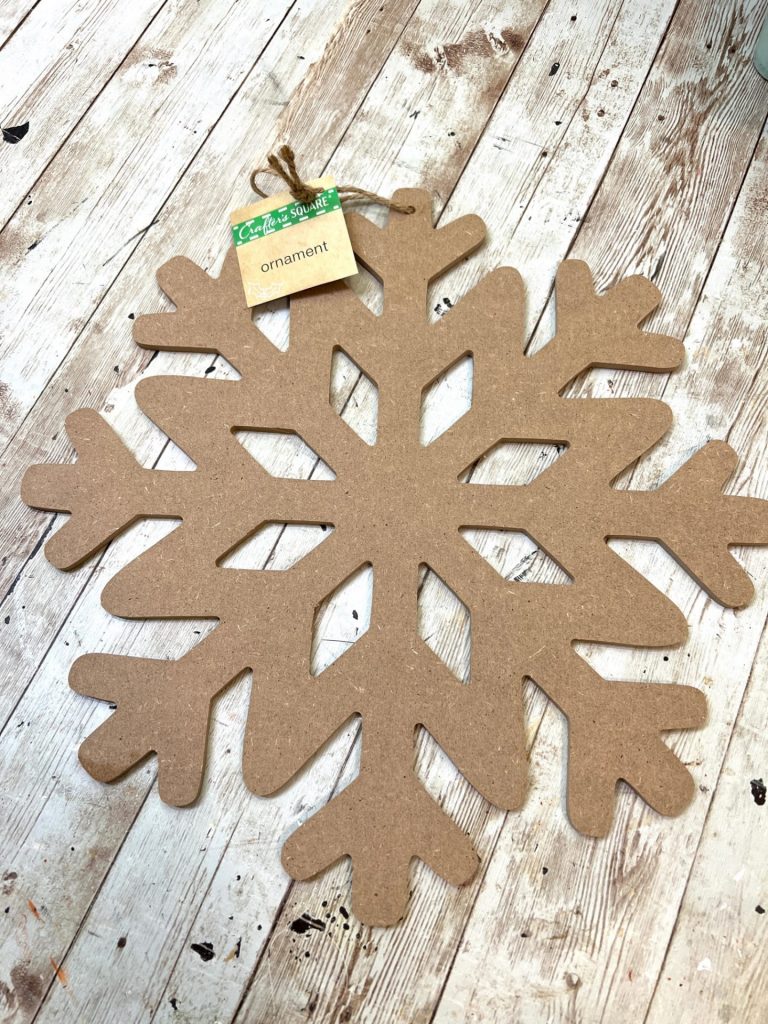 DIY Dollar Tree Gingerbread Snowflake