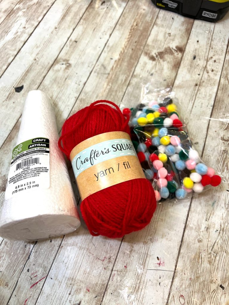 DIY Dollar Tree Yarn Christmas Tree