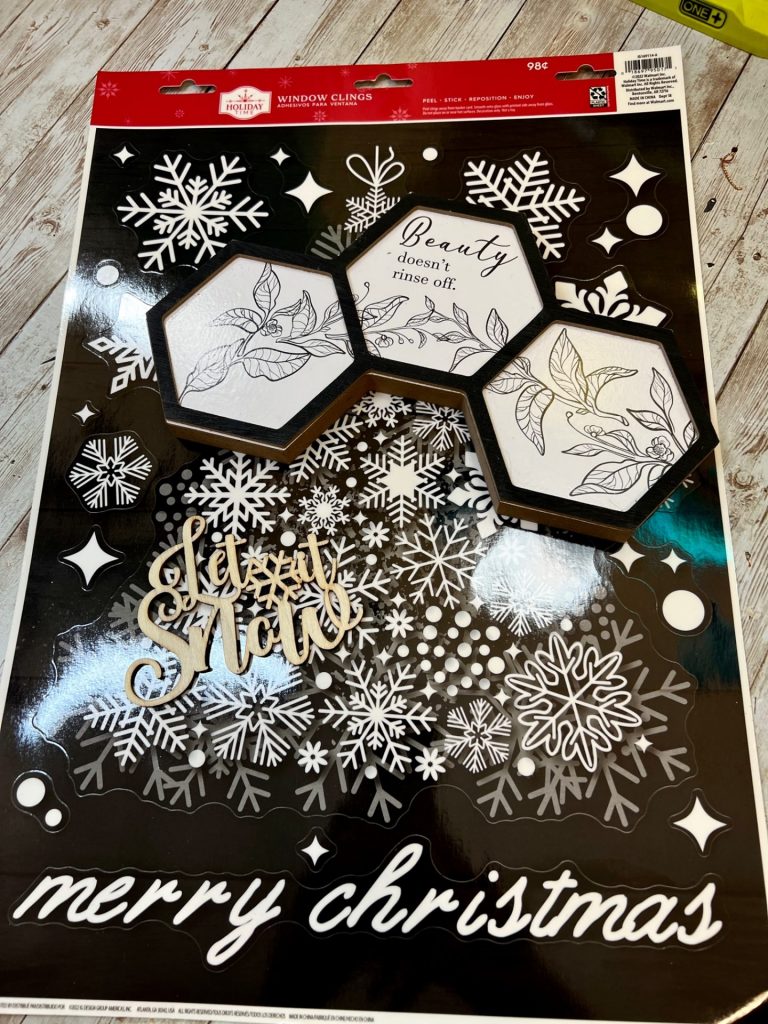 Dollar Tree Let It Snow Sign