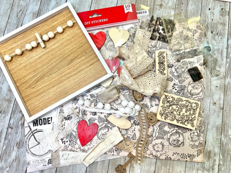 DIY Hanging Heart Valentine Picture