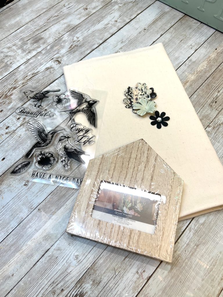 DIY Stamped Spring Frame