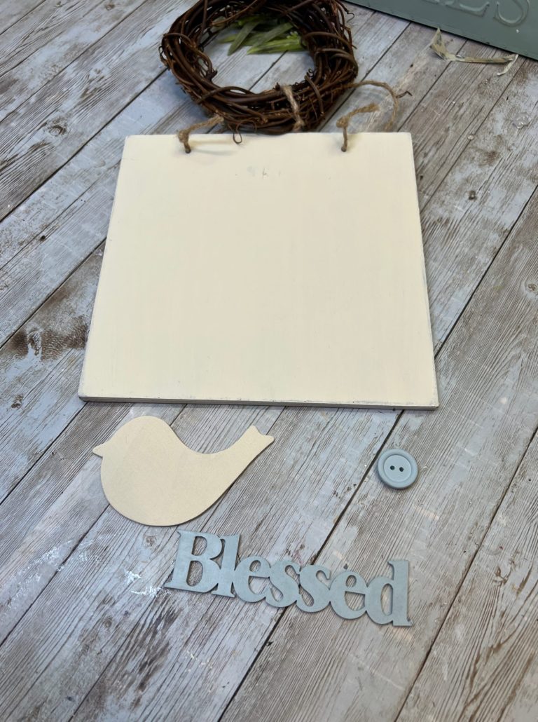 DIY Spring Wreath Sign