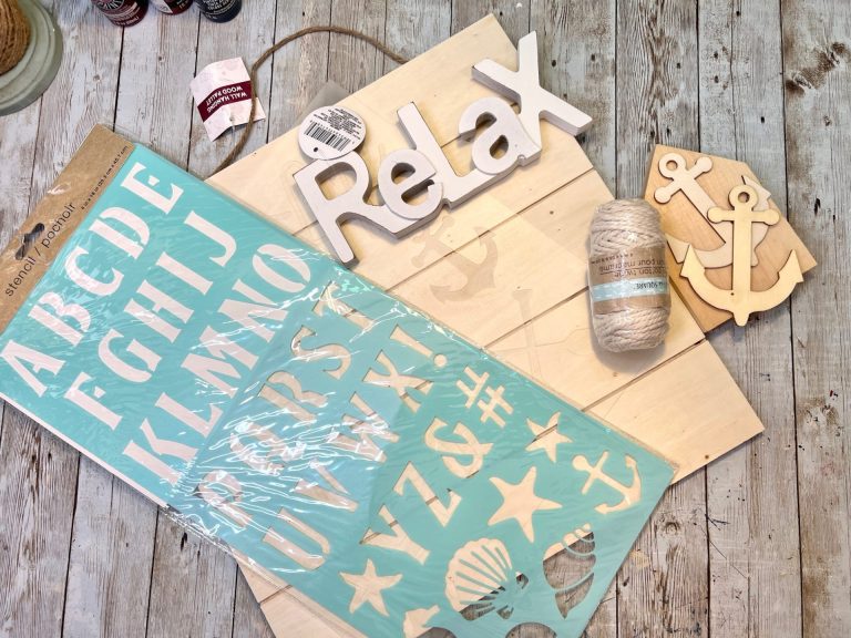 DIY Rustic Nautical Sign
