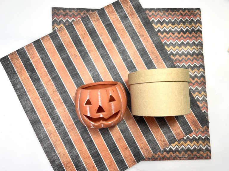 DIY Vintage Jack O Lantern Box