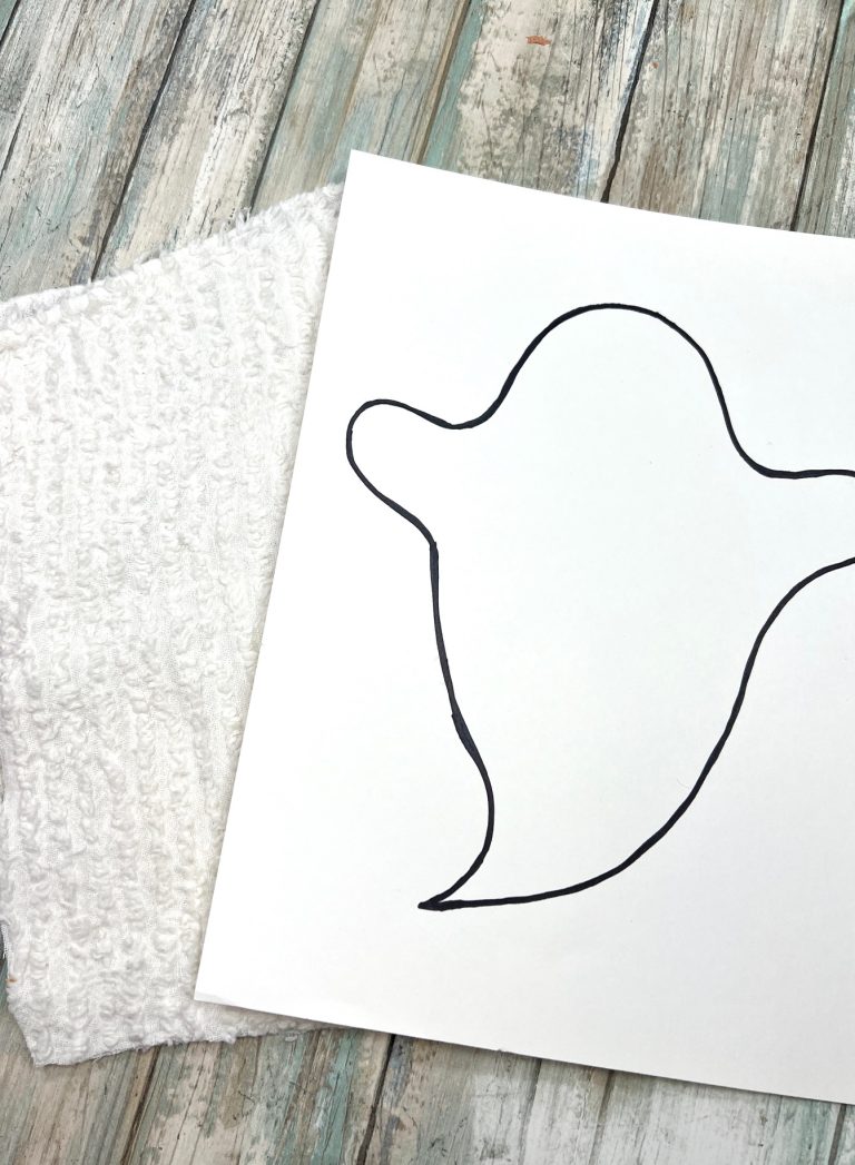 DIY No Sew Chenille Ghost