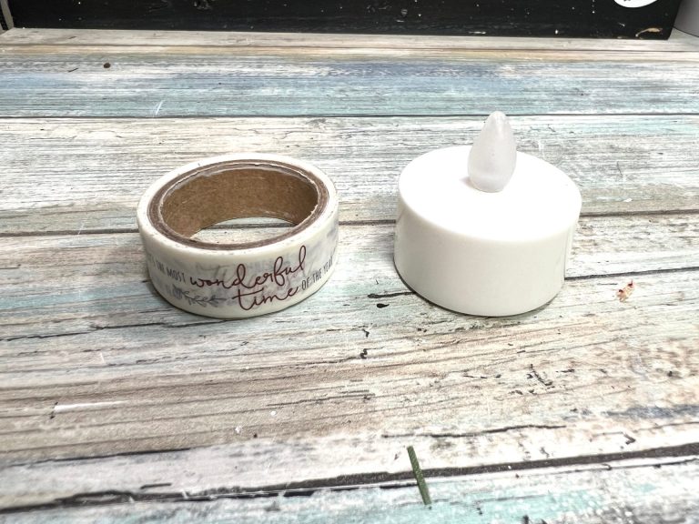 DIY Snowman Tea Light Candle