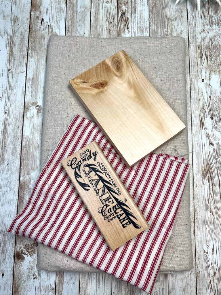 DIY Candy Cane Shelf Sitter