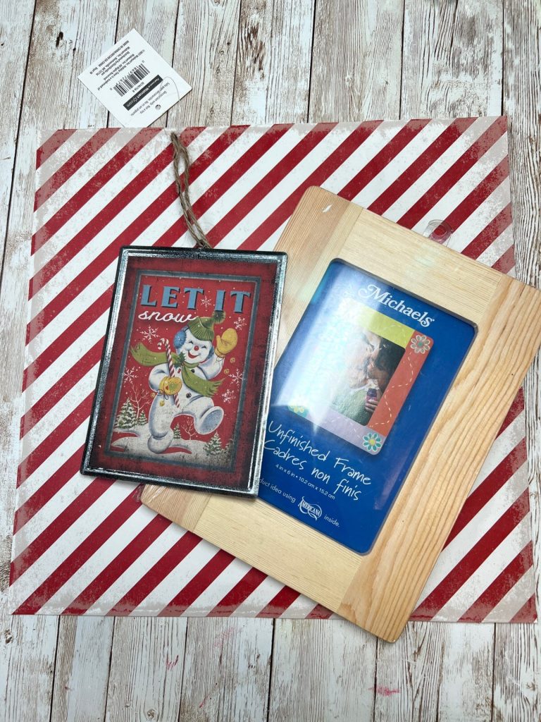 DIY Frosty Vintage Style Frame