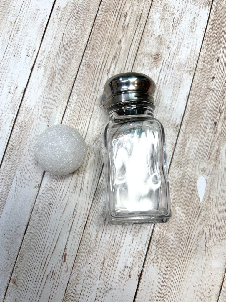 DIY Snowman Salt Shaker