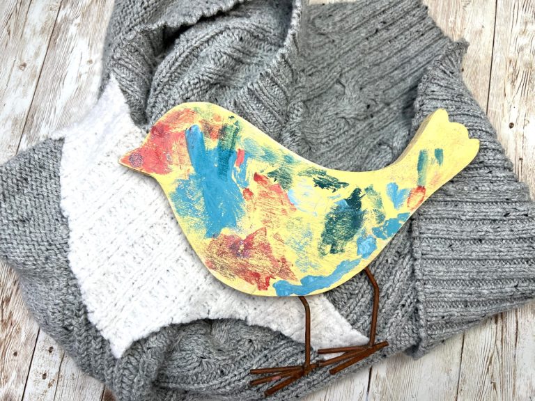 DIY Thrifted Sweater Bird