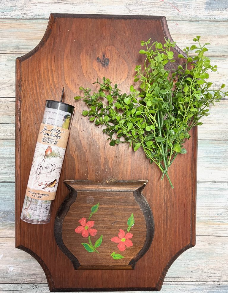 Thrifted Hanging Planter Sign Makeover