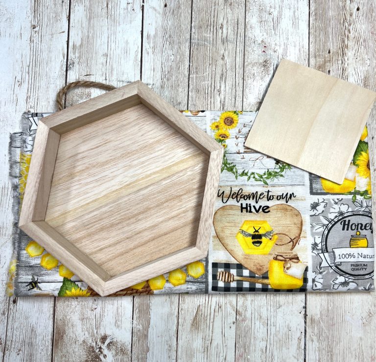 DIY Dollar Tree Honeycomb Sign