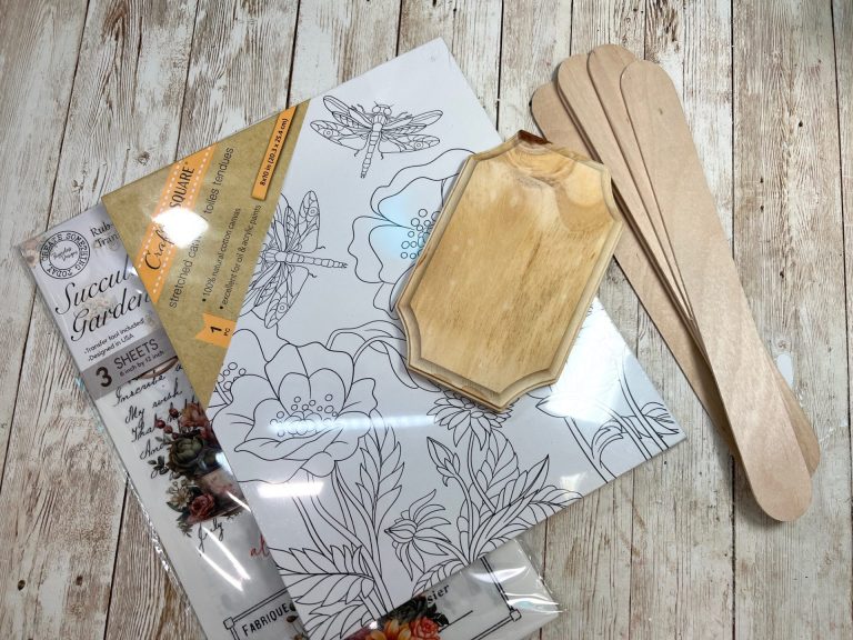 DIY Reverse Canvas Succulent Sign