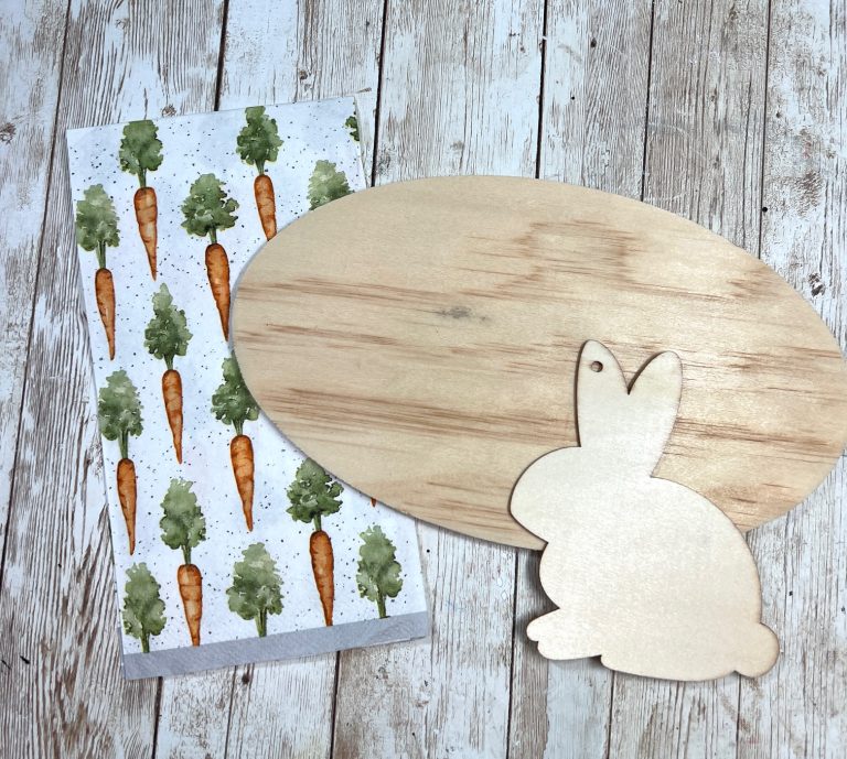 Dollar Tree Bunny Carrot Sign