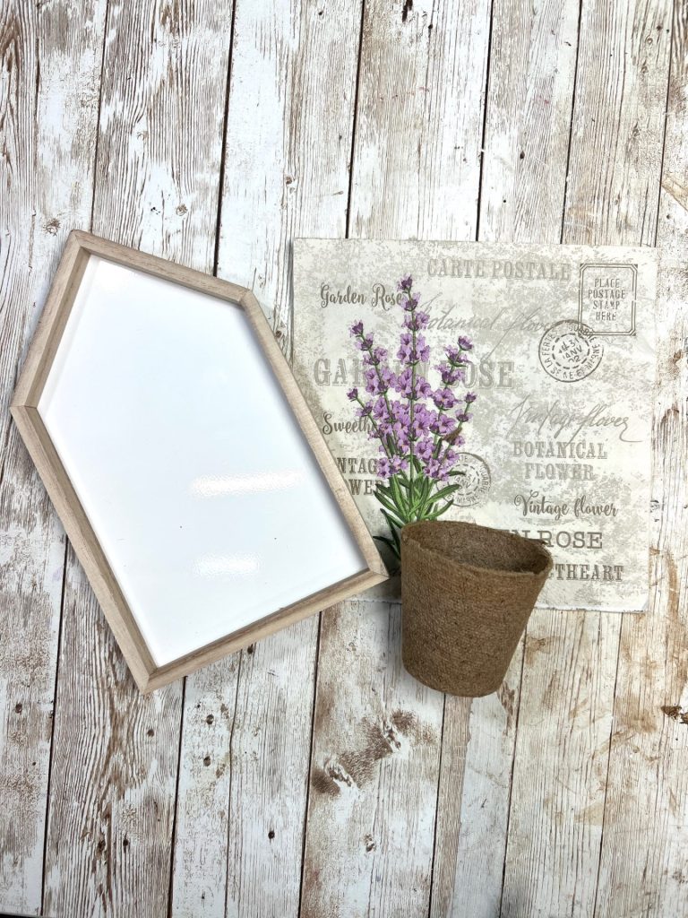 Dollar Tree Lavender House Planter