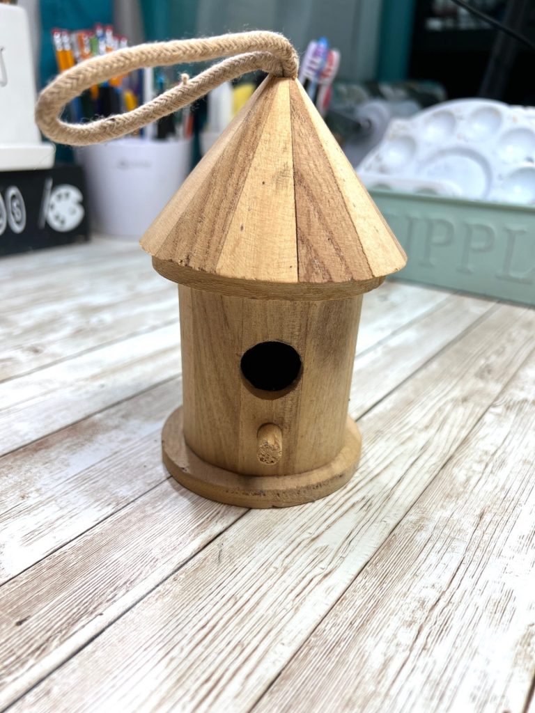 Patriotic Thrifted Mini Birdhouse