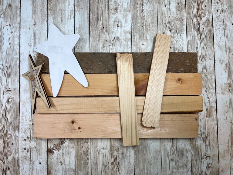 DIY Rustic Scrap Wood Flag