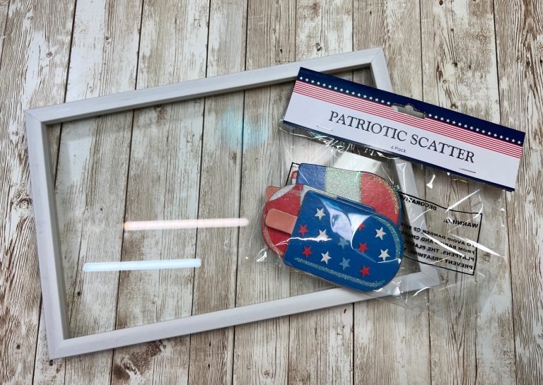 Dollar Tree Patriotic Popsicle Sign