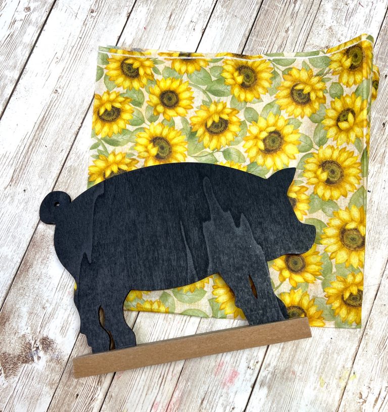 Dollar Tree Sunflower Pig