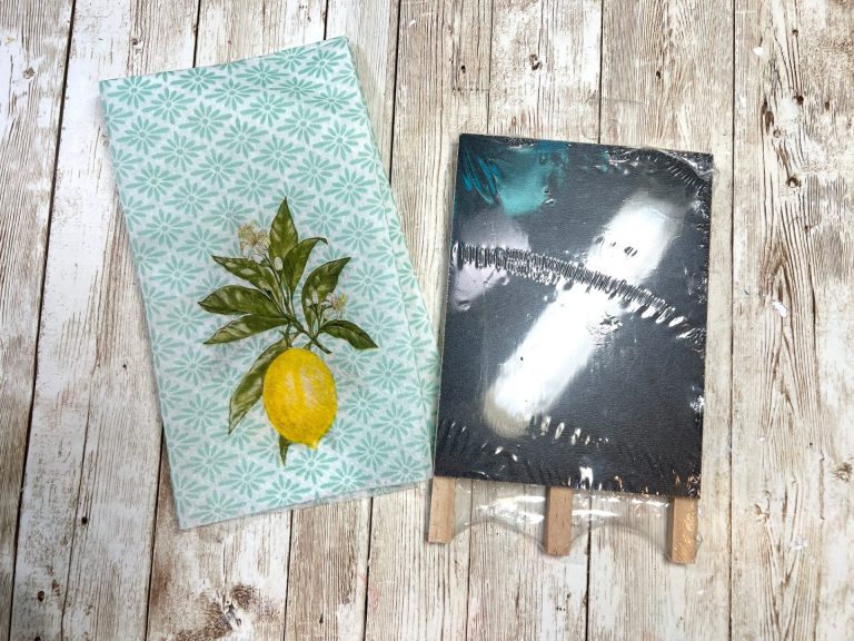 Dollar Tree Lemon Chalkboard Easel