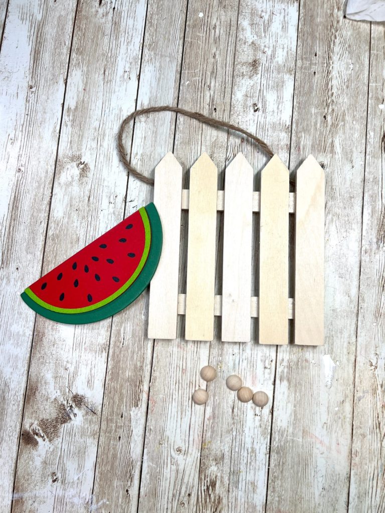 Watermelon Summer Hanging Fence Sign