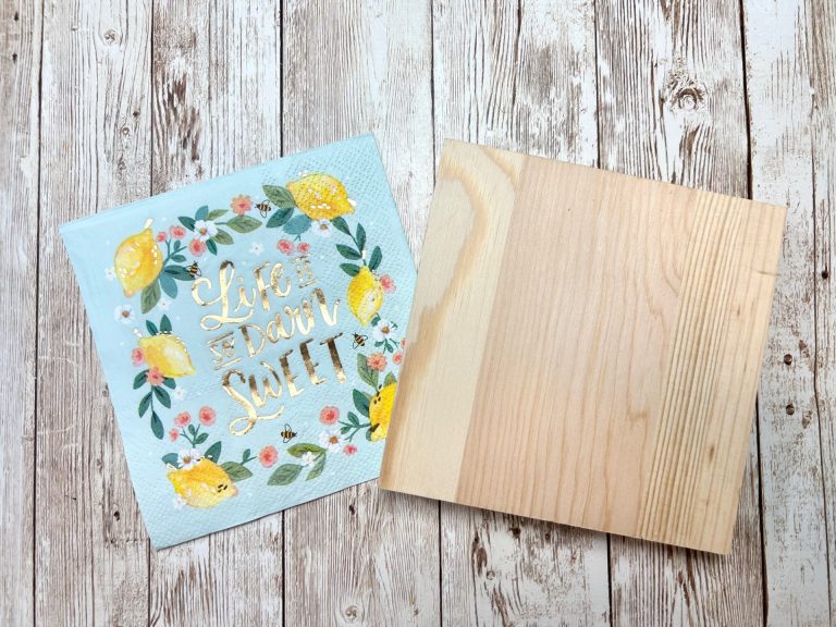 DIY Lemon Shelf Sitter Block