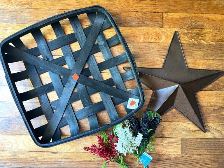 DIY Patriotic Hanging Basket