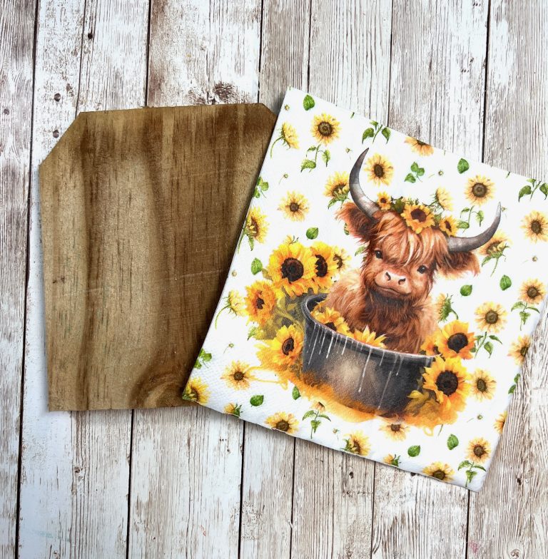 Sunflower Cow Hanger