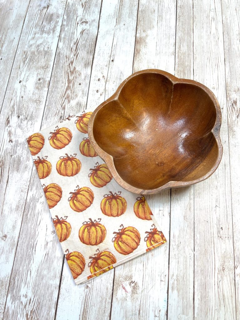 Fall Thrifted Bowl Makeover