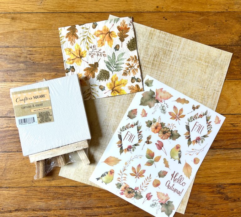 Dollar Tree Fall Busted Canvas
