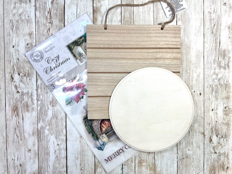 DIY Dollar Tree Woodland Christmas Sign