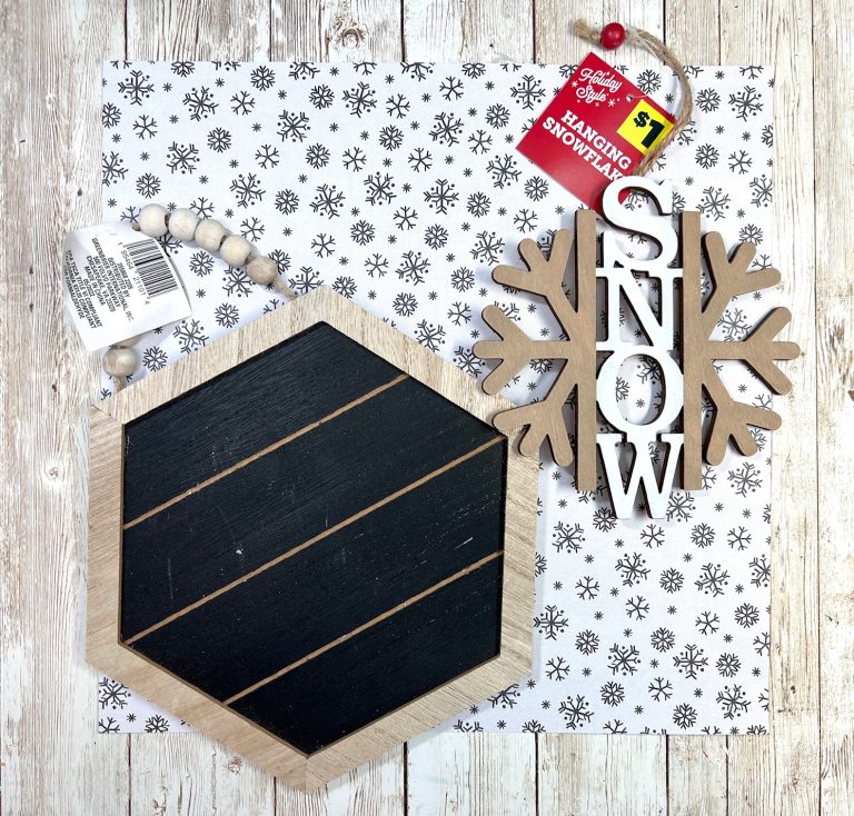 DIY Farmhouse Snow Sign