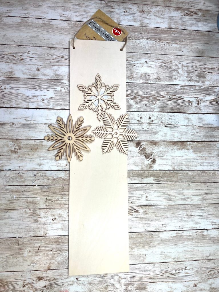 DIY Rustic Snowflake Sign
