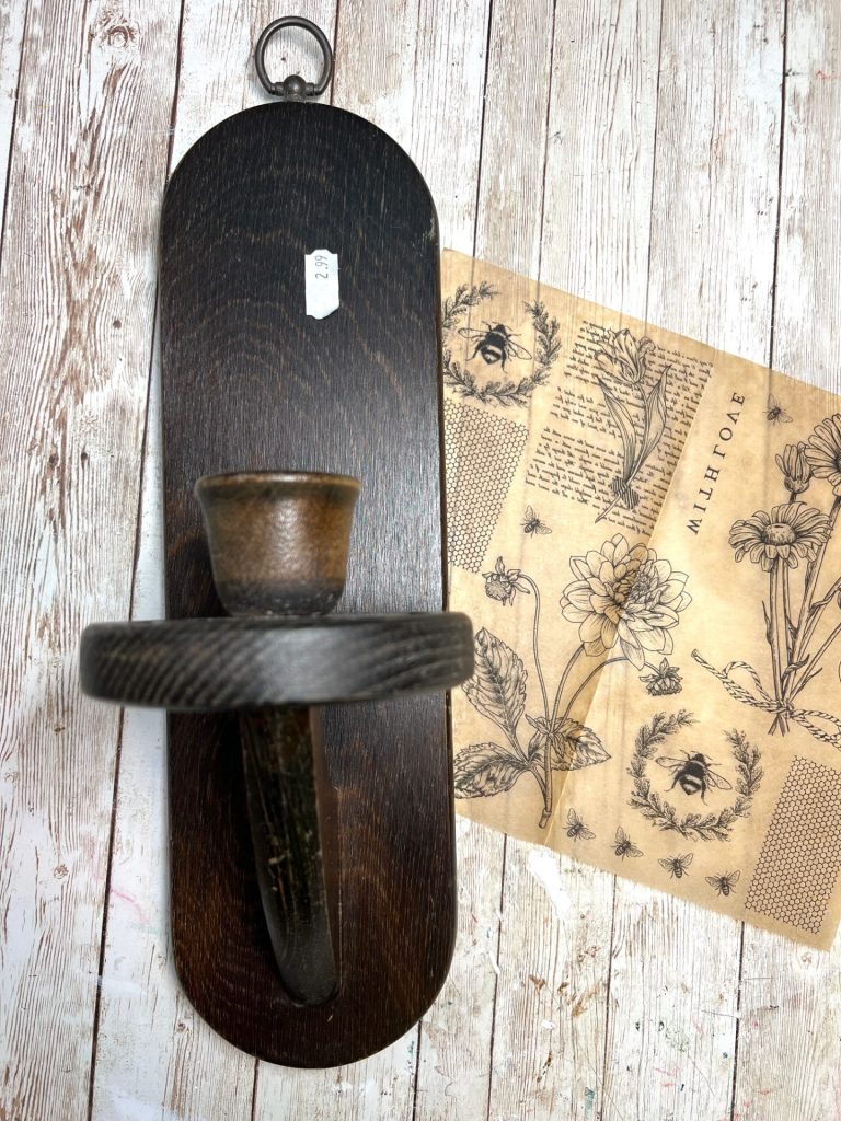 DIY Thrifted Candle Sconce Makeover
